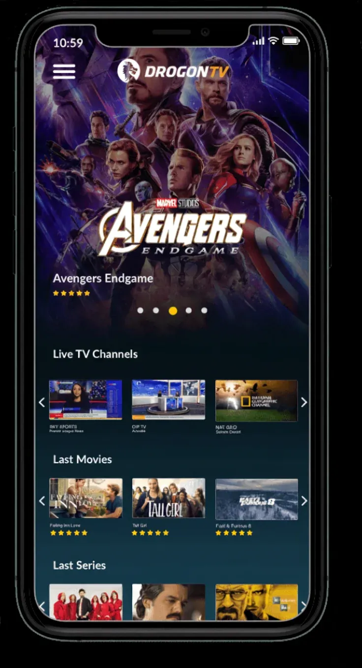 drogon TV Stream 22,000+ Live Channels in 4K — Anytime, Anywhere